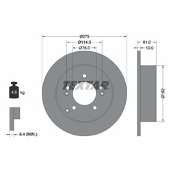 Tarcze Textar PRO - TEX92185803