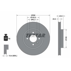 Tarcze Textar PRO - TEX92239303
