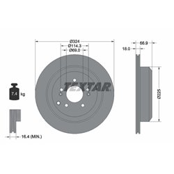 Tarcze Textar PRO - TEX92242603