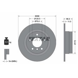 Tarcze Textar PRO - TEX92261003