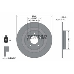 Tarcze Textar PRO - TEX92267403