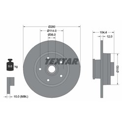 Tarcze Textar PRO - TEX92268903