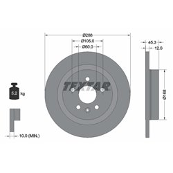 Tarcze Textar PRO - TEX92275203