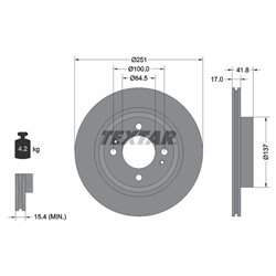 Tarcze Textar PRO - TEX92278003