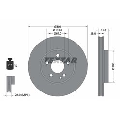 Tarcze Textar PRO - TEX92291803