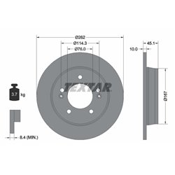 Tarcze Textar PRO - TEX92240003
