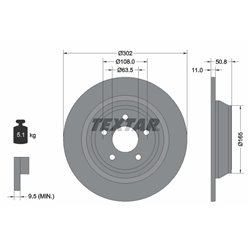Tarcze Textar PRO - TEX92268703