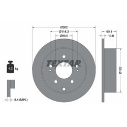 Tarcze Textar PRO - TEX92269403