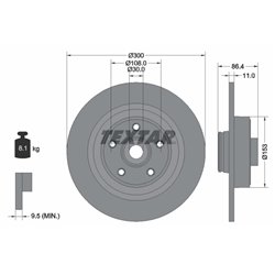 Tarcze Textar PRO - TEX92159803