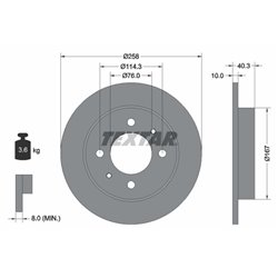 Tarcze Textar PRO - TEX92117103