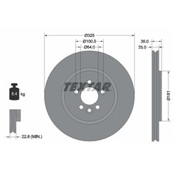 Tarcze Textar PRO - TEX92170303