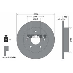 Tarcze Textar PRO - TEX92172003