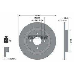 Tarcze Textar PRO - TEX92172403