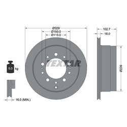 Tarcze Textar PRO - TEX92172803