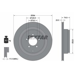 Tarcze Textar PRO - TEX92175503