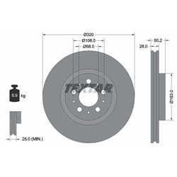 Tarcze Textar PRO - TEX92178203