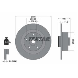 Tarcze Textar PRO - TEX92196103