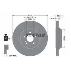 Tarcze Textar PRO - TEX92197903