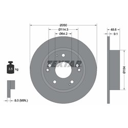 Tarcze Textar PRO - TEX92227603