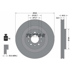 Tarcze Textar PRO - TEX92234603