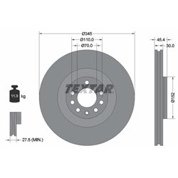 Tarcze Textar PRO - TEX92242403