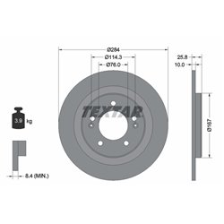 Tarcze Textar PRO - TEX92252703