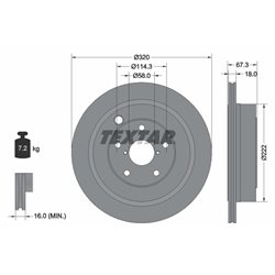 Tarcze Textar PRO - TEX92255903