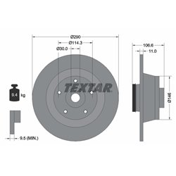 Tarcze Textar PRO - TEX92269603