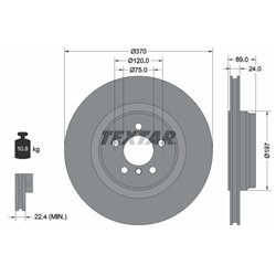 Tarcze Textar PRO - TEX92270003