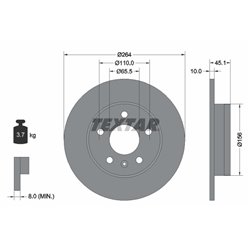 Tarcze Textar PRO - TEX92277303
