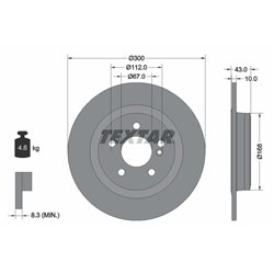 Tarcze Textar PRO - TEX92277503