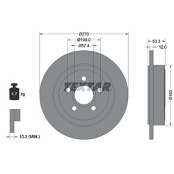 Tarcze Textar PRO - TEX92277903