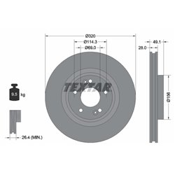 Tarcze Textar PRO - TEX92281803