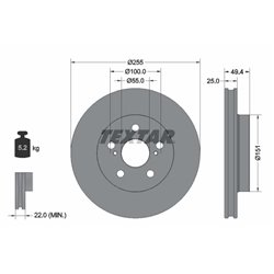 Tarcze Textar PRO - TEX92301703