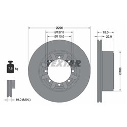 Tarcze Textar PRO - TEX92322303