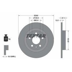 Tarcze Textar PRO - TEX92323803