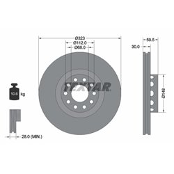 Tarcze Textar PRO+ - TEX92098305