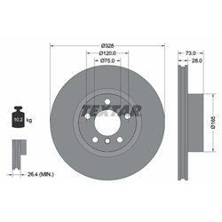 Tarcze Textar PRO+ - TEX92257105