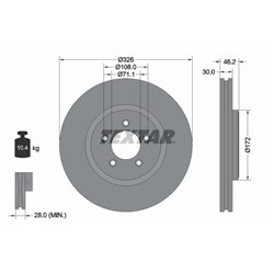 Tarcze Textar PRO+ - TEX92173505