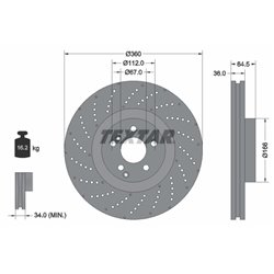 Tarcze Textar PRO+ - TEX92260305