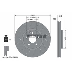 Tarcze Textar PRO+ - TEX92277705