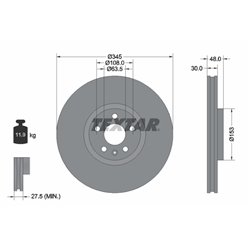 Tarcze Textar PRO+ - TEX92289805