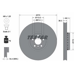 Tarcze Textar PRO+ - TEX92290325