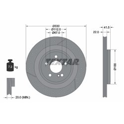 Tarcze Textar PRO+ - TEX92290605