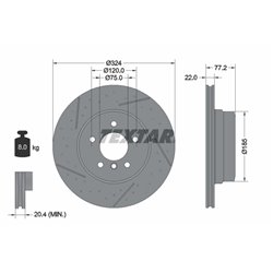 Tarcze Textar PRO+ - TEX92295505