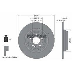 Tarcze Textar PRO+ - TEX92306905