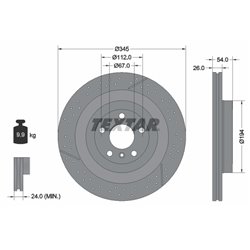 Tarcze Textar PRO+ - TEX92307905