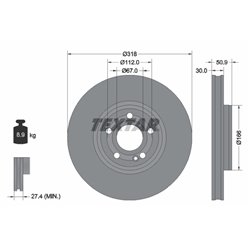 Tarcze Textar PRO+ - TEX92316705