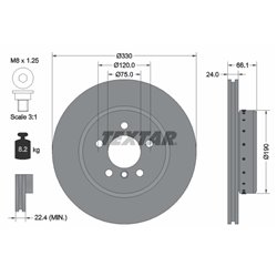 Tarcze Textar PRO+ - TEX92265825