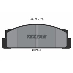 Klocki Textar - TEX2007304